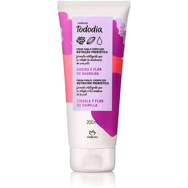 Creme Desodorante Nutritivo para o Corpo Tododia Ameixa e Flor de Baunilha