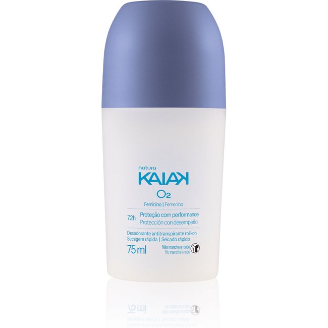 Desodorante Antitranspirante Roll-on Kaiak O2 Feminino 75 ml