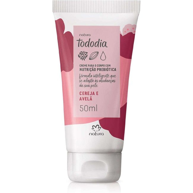 Creme Desodorante Nutritivo para o Corpo Tododia Cereja e Avelã 50g