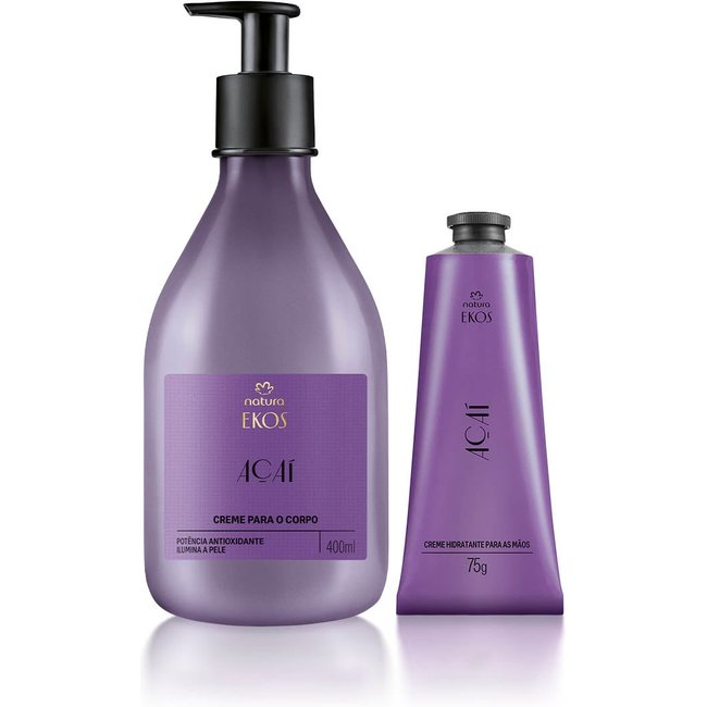 Kit Ekos Açaí Creme para o Corpo e Mãos