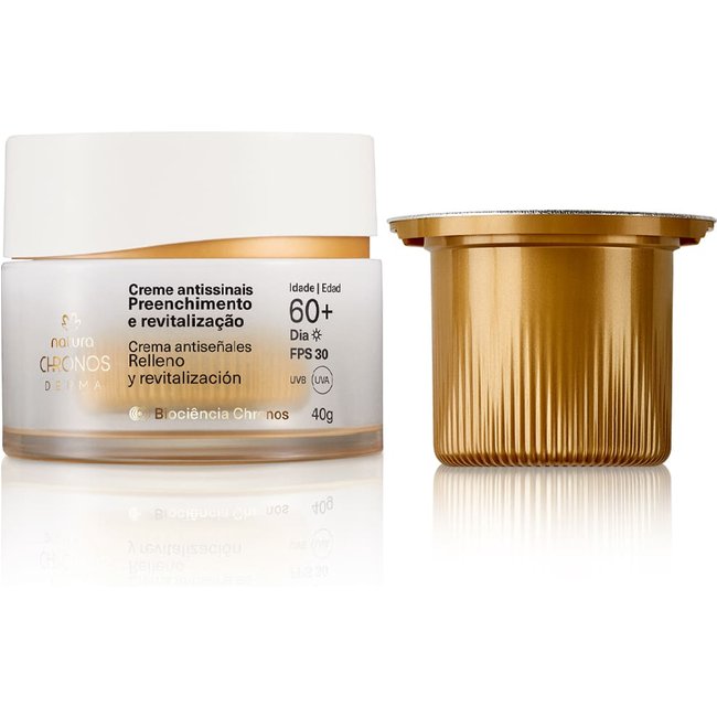 Kit Creme Antissinais 60+ Dia Chronos Derma com Refil