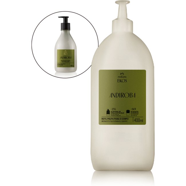 Refil Polpa Desodorante Hidratante para o Corpo Ekos Andiroba 400 ml