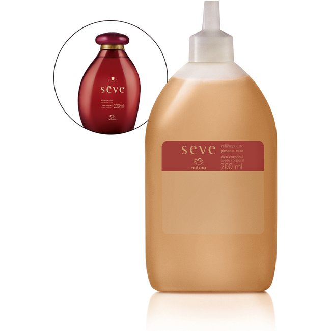 Refil Óleo Desodorante Corporal Sève Pimenta Rosa 200 ml