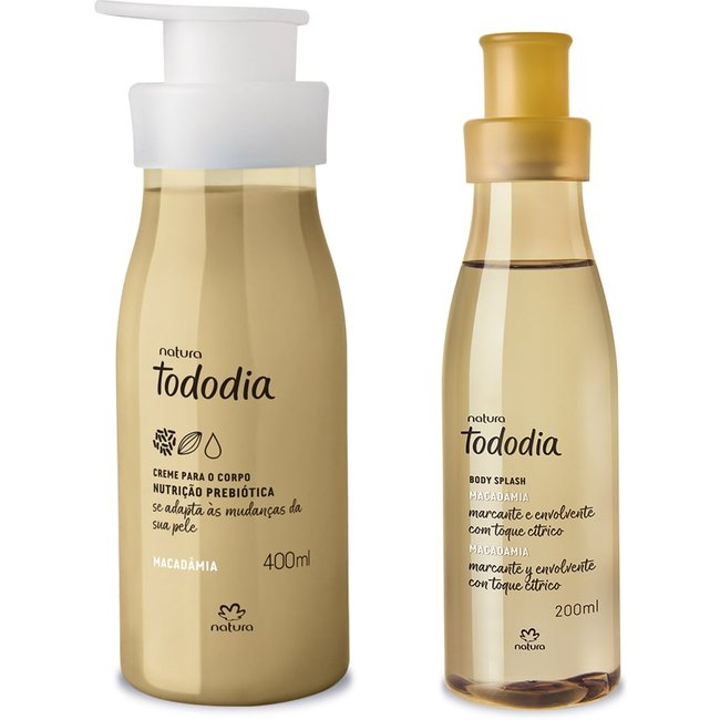 Kit Tododia Macadâmia com Hidratante e Body Splash (2 produtos)