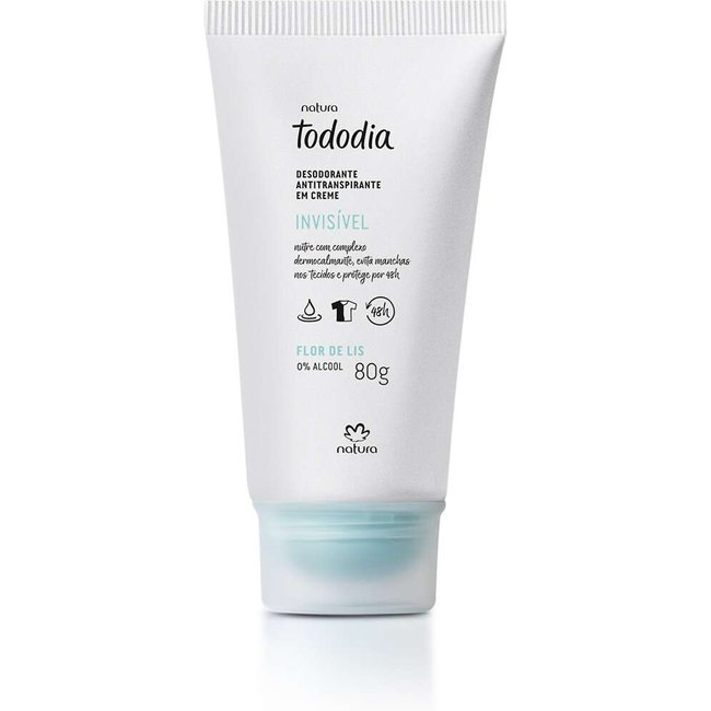 Desodorante Antitranspirante em Creme Tododia Flor de Lis 80 g