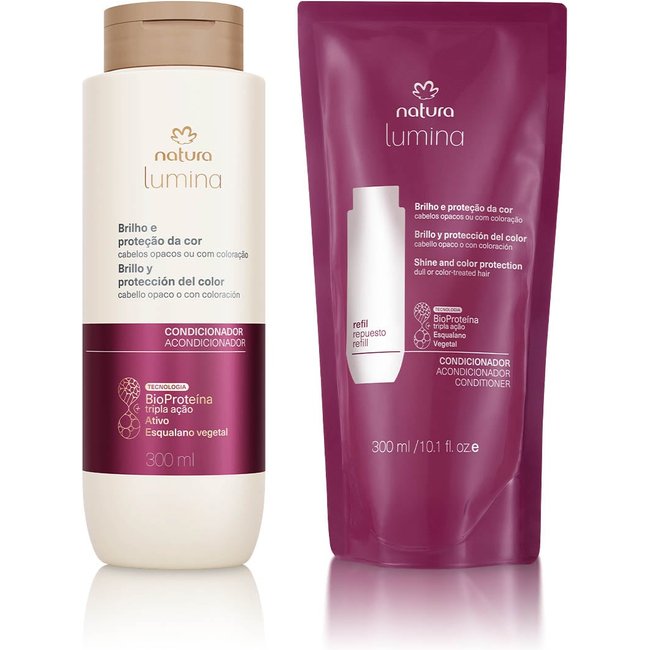 Kit Condicionador com Refil Lumina Brilho e Proteção da Cor