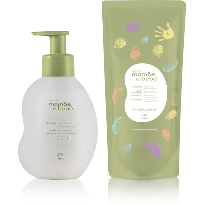 Kit Hidratante Mamãe e Bebê com Refil (2 produtos)