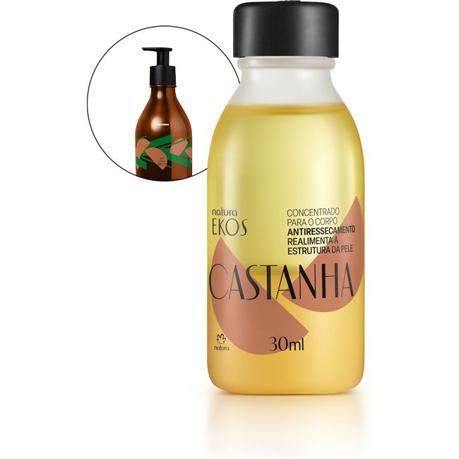 Refil Concentrado Corporal em Creme Ekos Castanha 30ml