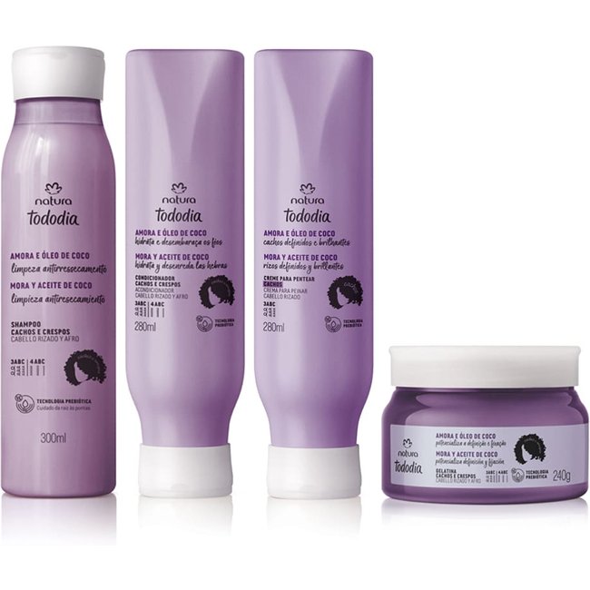 Kit Crespos Tododia Amora e Óleo de Coco (4 produtos)
