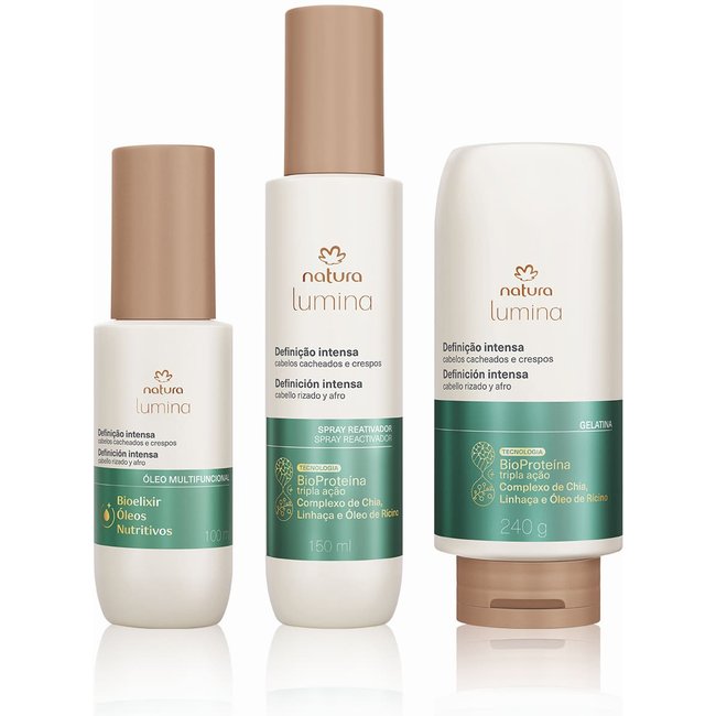 Kit Lumina Finalizadores para Cacheados e Crespos (3 produtos)