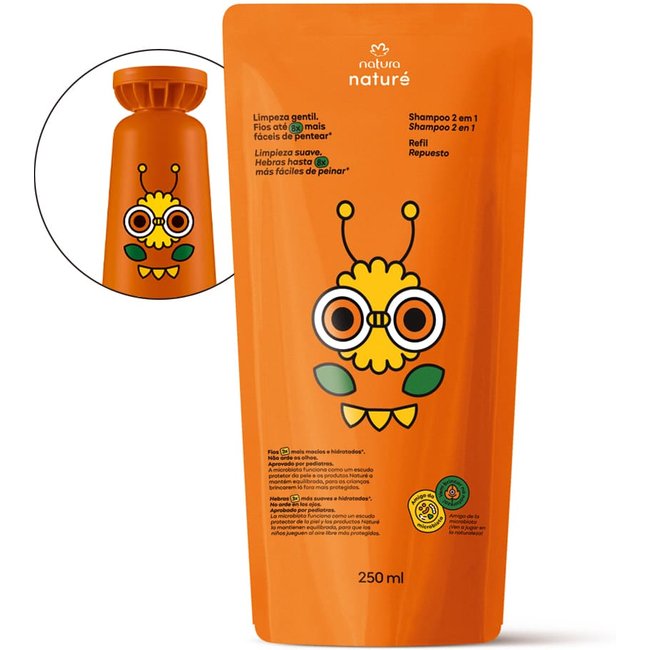 Refil Shampoo 2 em 1 Naturé 250 ml