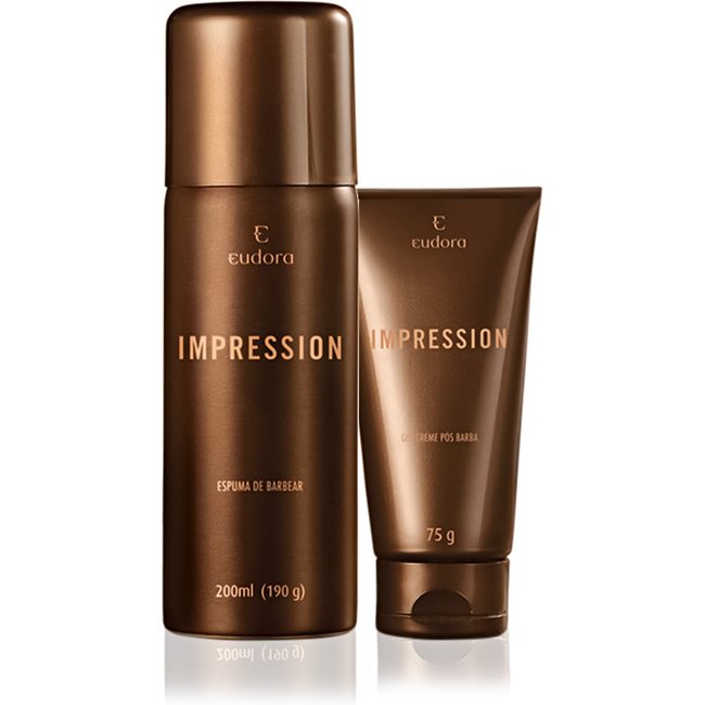 Kit Barba Impression Espuma de Barbear + Gel Pós Barba