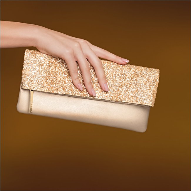 Clutch Luxo Dourado Eudora