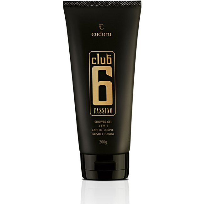 Club 6 Cassino Shower Gel 4 em 1 200ml