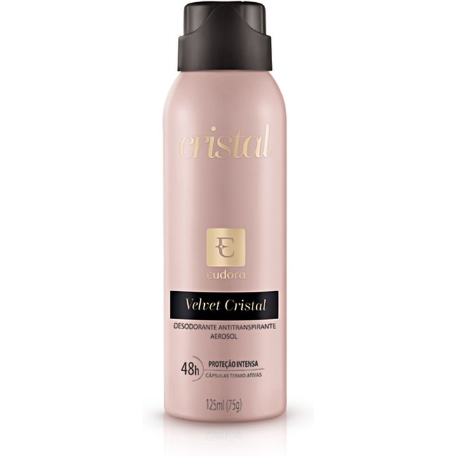 Desodorante Antitranspirante Aerossol Velvet Cristal 125ml