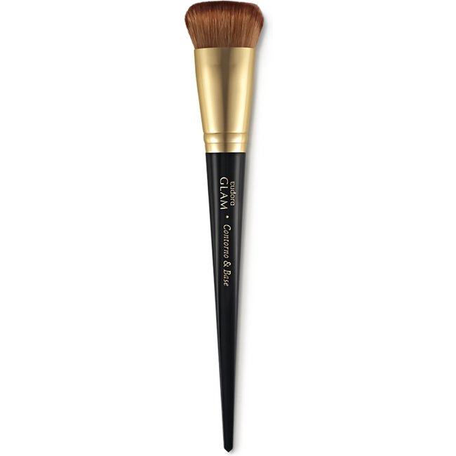 Pincel Para Contorno e Base Glam Preto