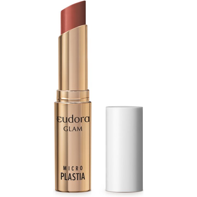 Batom Nude Rosado Eudora Glam Microplastia 3,3g