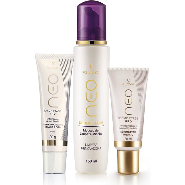 Kit Neo Dermo Etage Mousse De Limpeza + Sérum Lifting + Vitamina C