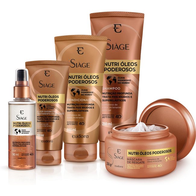 Kit Completo Siàge Nutri Óleos Poderosos