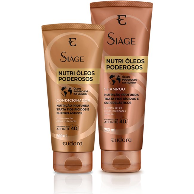Kit Siàge Nutri Óleos Poderosos Shampoo + Condicionador