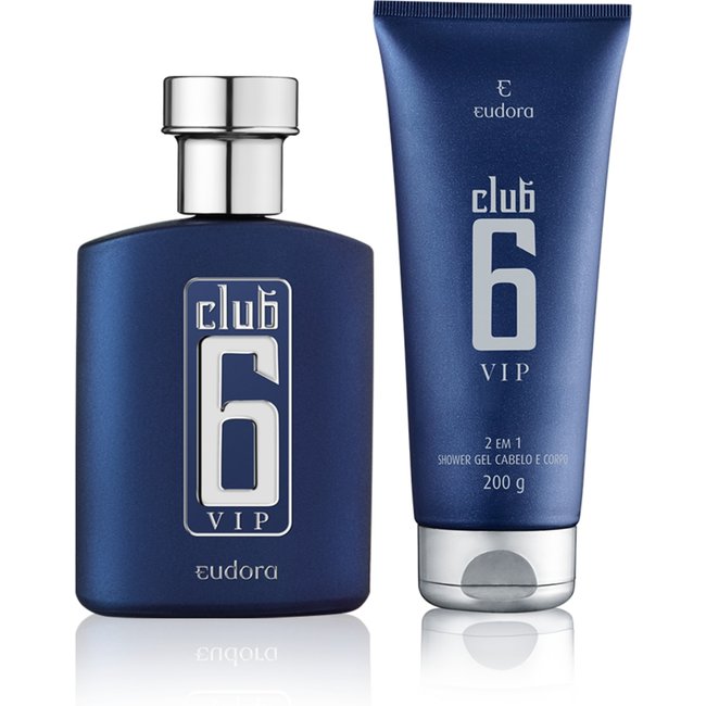 Kit Club 6 VIP Colônia Desodorante + Shower Gel 2 em 1