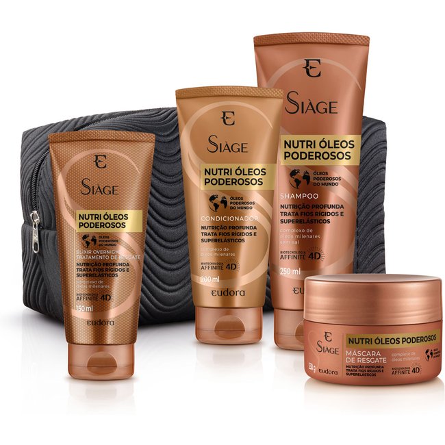 Kit Siàge Nutri Óleos Poderosos (com Nécessaire)