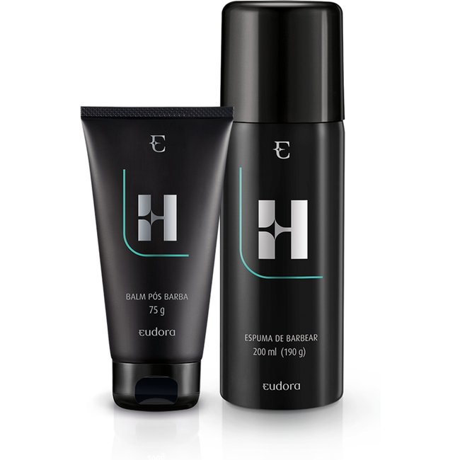 Kit Eudora H Espuma de Barbear + Balm Pós-Barba