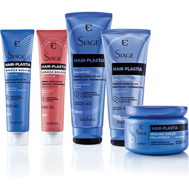Combo Siàge Hair Plastia Completo (5 itens)
