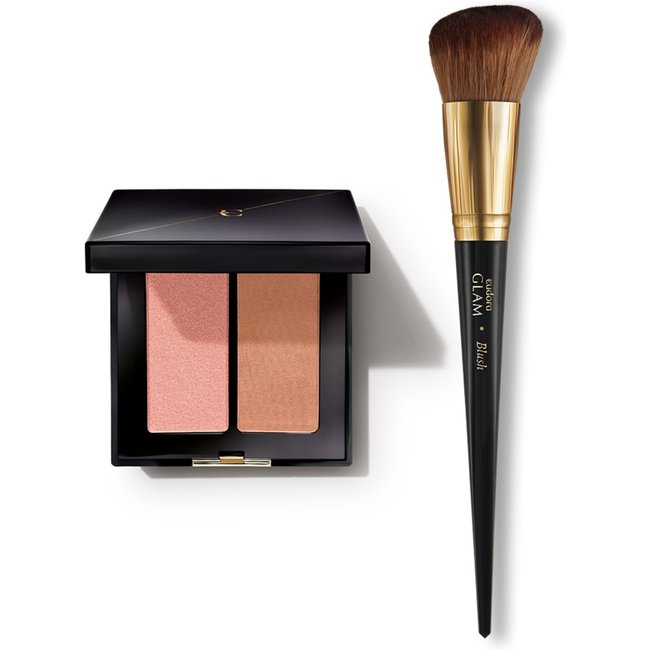 Combo Glam Duo Blush Glam Rosa Elegante + Pincel
