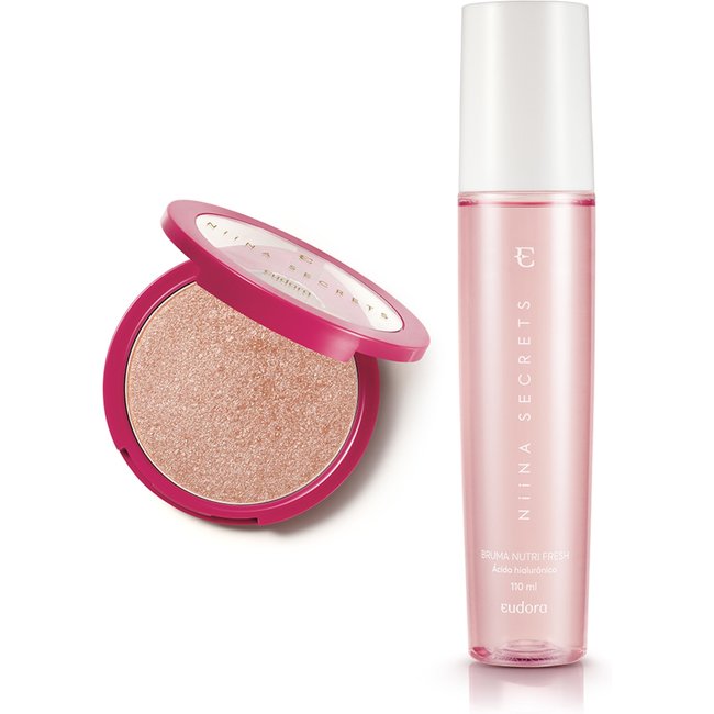 Combo Niina Secrets Iluminador Rosé + Bruma Nutri Fresh