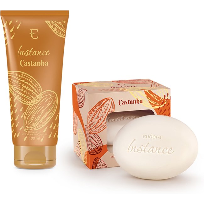 Combo Instance Castanha: Sabonetes + Mini Loção Hidratante