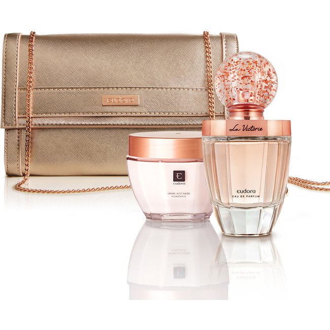 Combo La Victorie: Eau de Parfum + Creme Acetinado + Bolsa de Mão