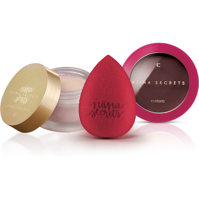 Combo Niina Secrets Blush & Go Amora + Esponja + Primer