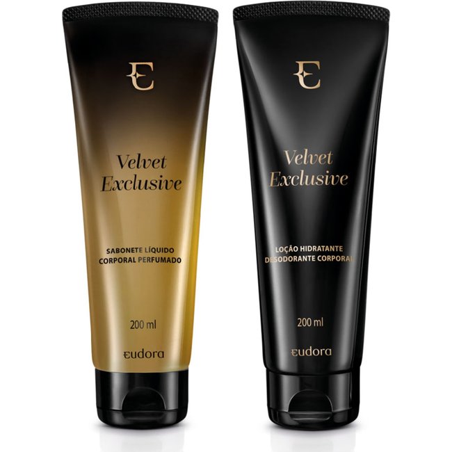 Combo Velvet Exclusive: Loção Corporal 200ml + Sabonete Líquido 200ml