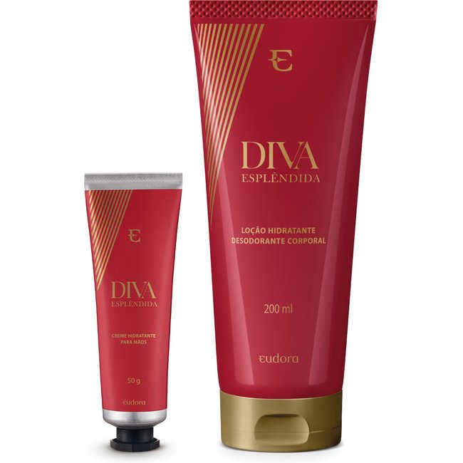 Combo Diva Esplêndida: Loção Corporal 200ml + Creme para Mãos 50g