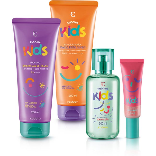 Combo Eudora Kids Imaginação e Super Mágico (4 itens)