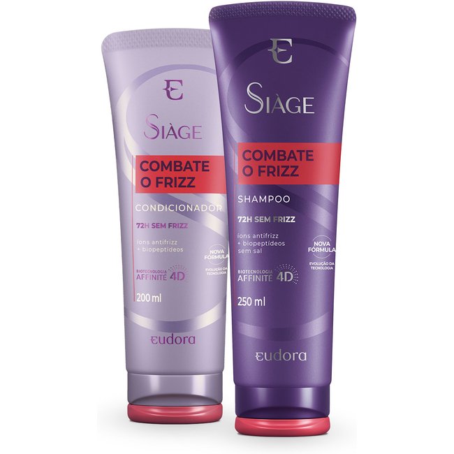 Combo Siàge Combate o Frizz: Shampoo 250ml + Condicionador 200ml