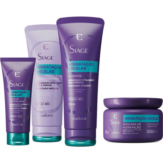 Combo Siàge Hidratação Micelar (4 itens)