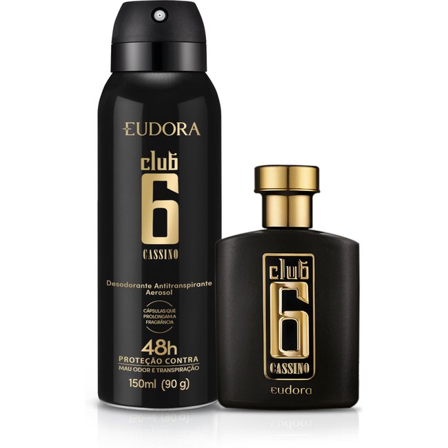 Combo Club 6 Cassino: Desodorante Colônia 95ml+ Desodorante Antitranspirante Aerosol 150ml
