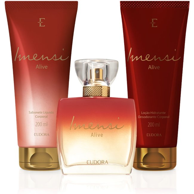 Combo Imensi Alive: Desodorante Colônia 100ml + Sabonete Líquido 200ml + Loção Corporal 200ml