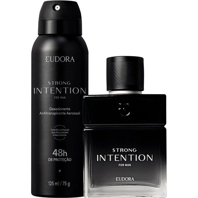 Combo Strong Intention: Desodorante Colônia 100ml + Desodorante Antitranspirante Aerossol 125ml