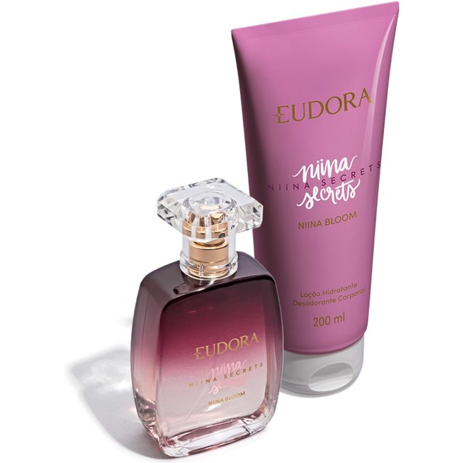 Combo Niina Secrets Bloom: Desodorante Colônia 100ml + Loção Hidratante Desodorante Corporal 200ml