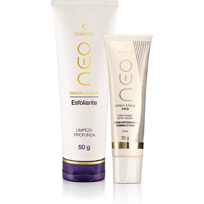 Combo Neo Dermo Etage: Esfoliante Limpeza Profunda 50g + Sérum Antioxidante Vitamina C Pura 30g