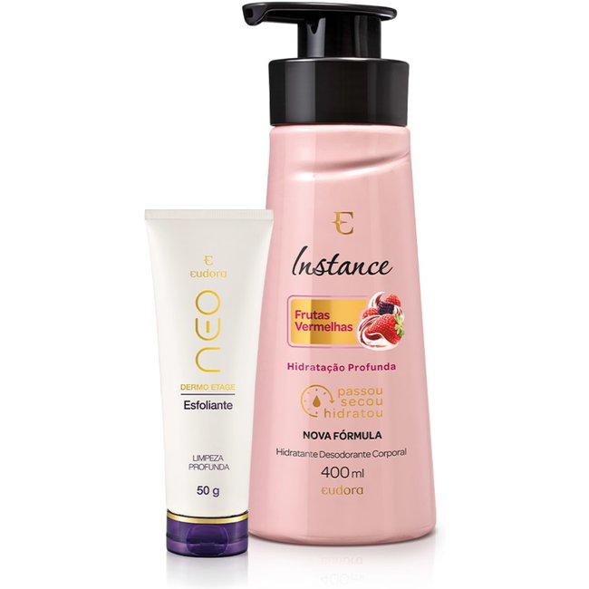Combo Esfoliante Facial 50g + Hidratante Desodorante Corporal 400ml