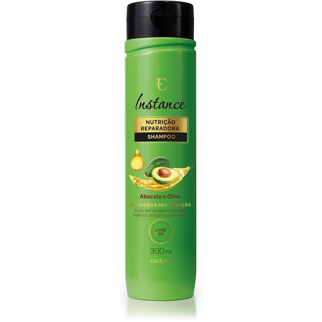 Shampoo Nutrição Reparadora Instance Abacate e Oliva 300ml