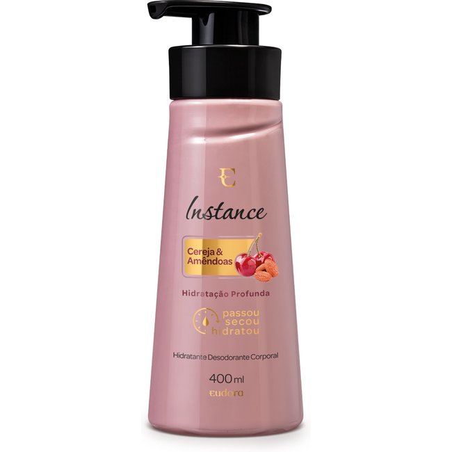 Hidratante Desodorante Corporal Instance Cereja e Amêndoas 400ml