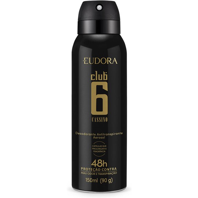 Desodorante Antitranspirante Aerosol Club 6 Cassino 150ml