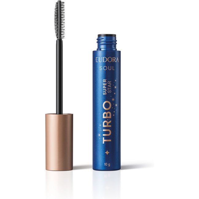 Máscara de Cílios Preta Eudora Soul Turbo Super Star 10g