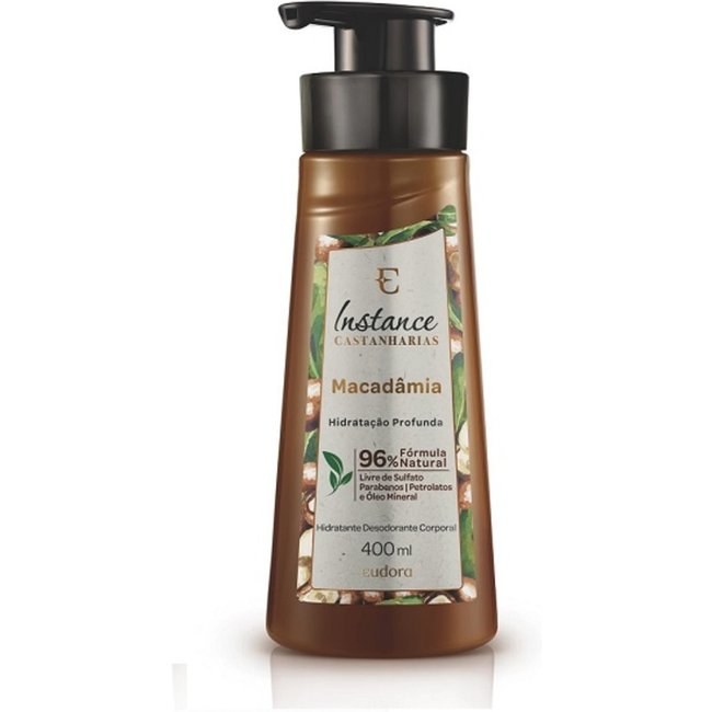 Loção Hidratante Desodorante Corporal Instance Castanharias Macadâmia 400ml