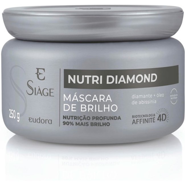 Máscara Capilar de Brilho Siàge Nutri Diamond 250g